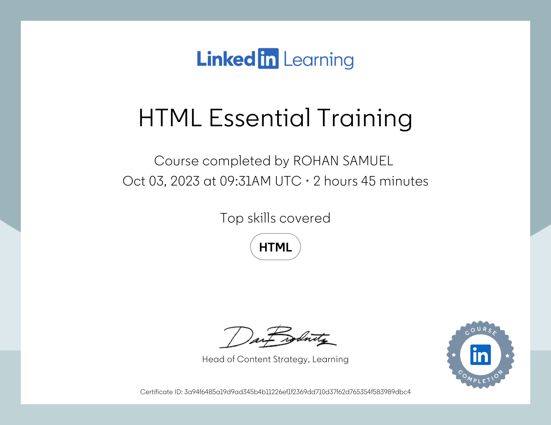 HTML Essential Training